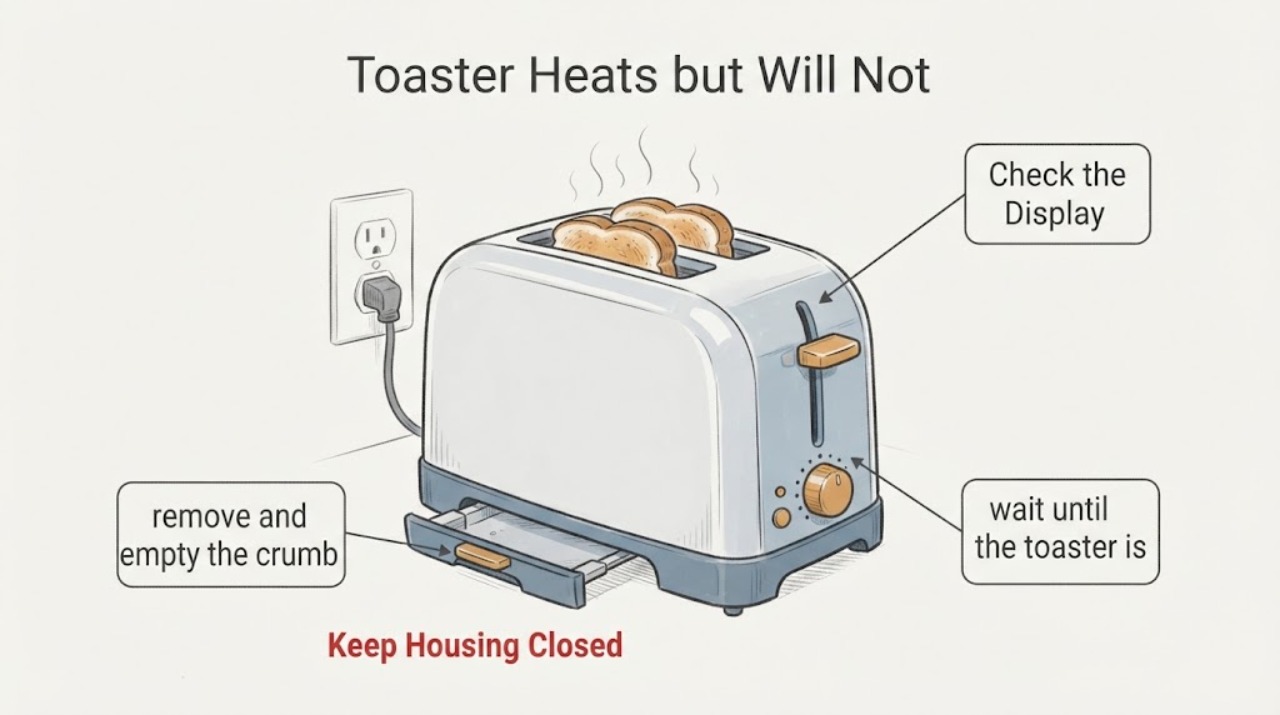 Toaster Heats but Will Not
