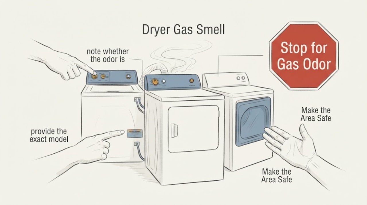 Dryer Gas Smell