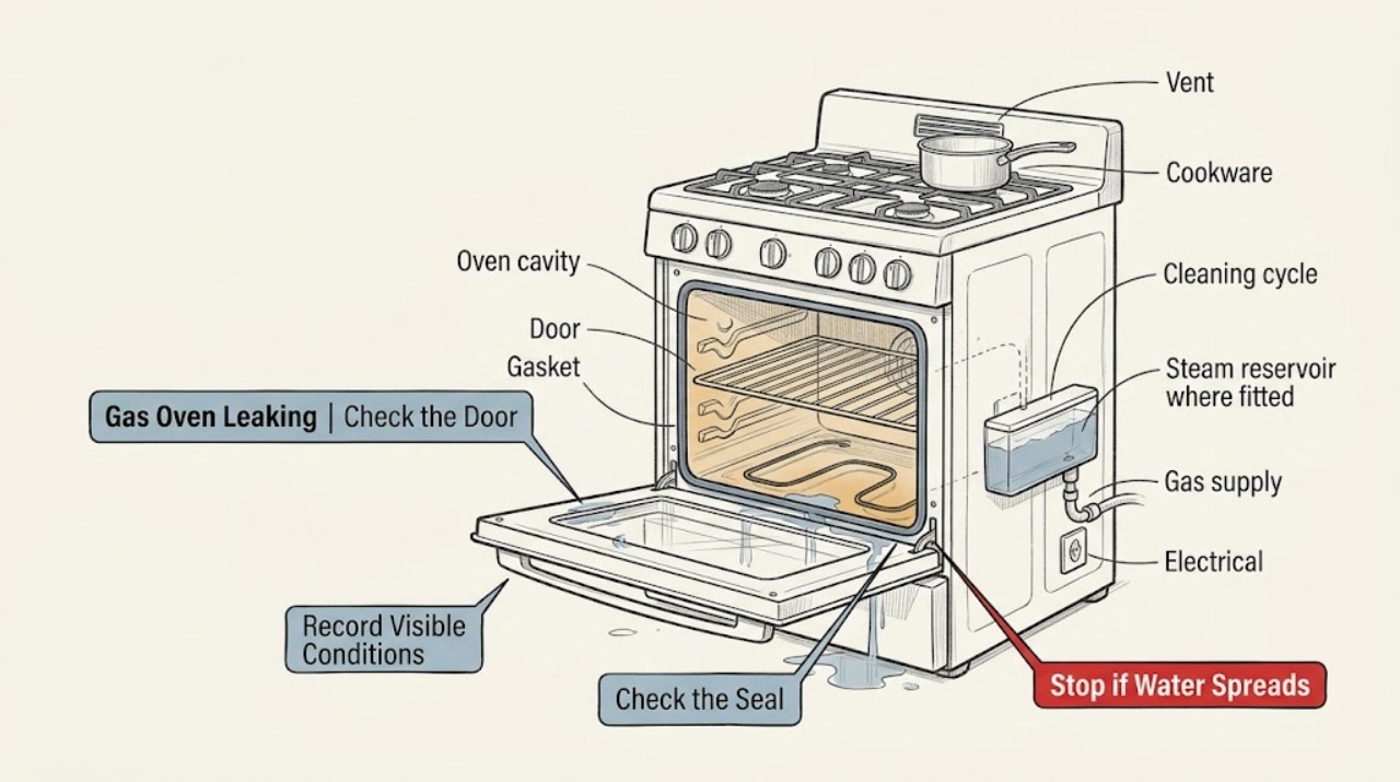 Gas Oven Leaking