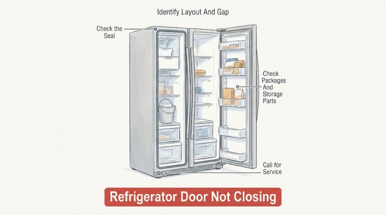 Refrigerator Door Not Closing