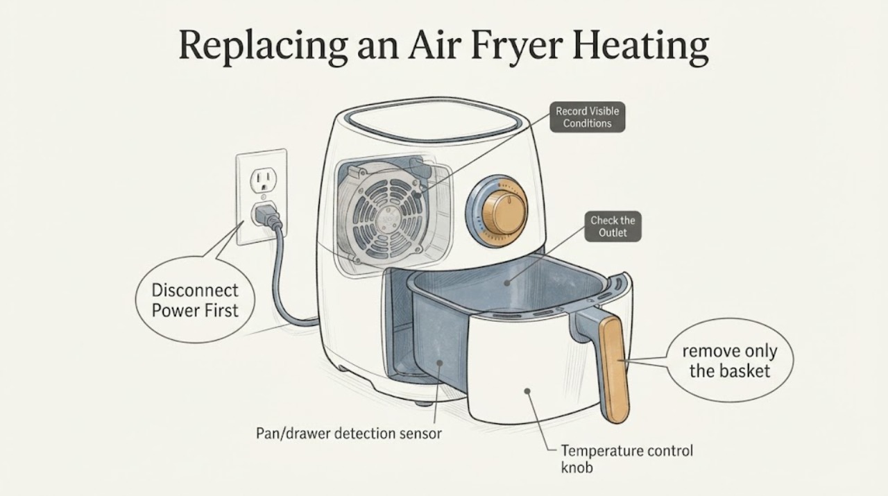 Replacing an Air Fryer Heating