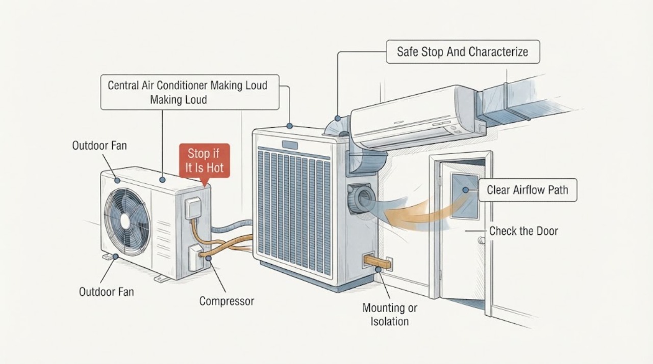 Central Air Conditioner Making Loud