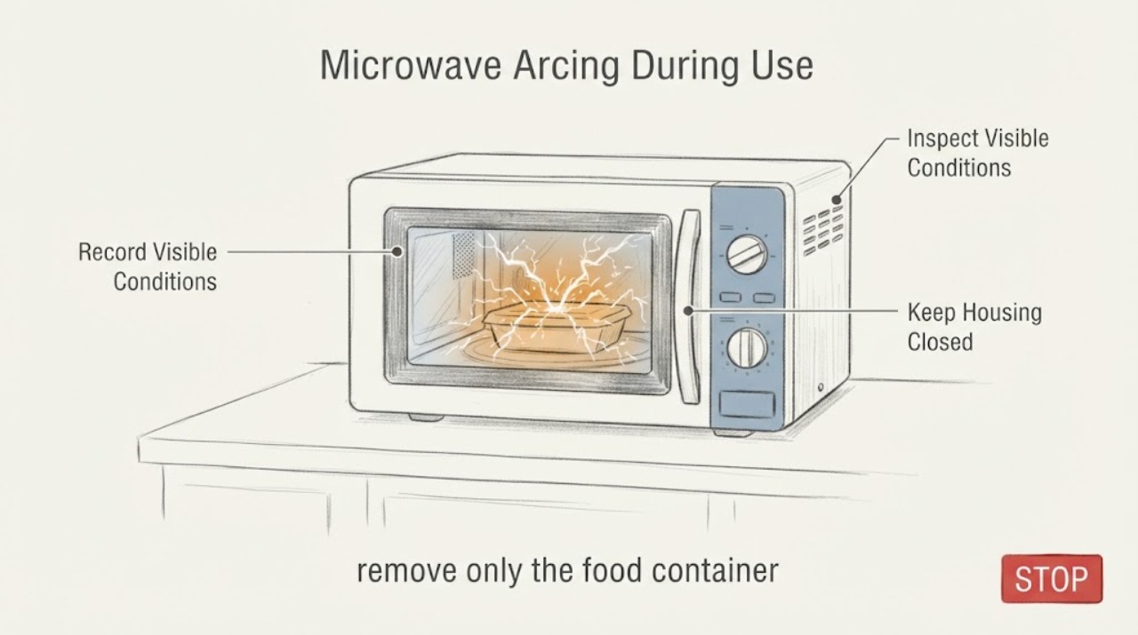 Microwave Arcing During Use