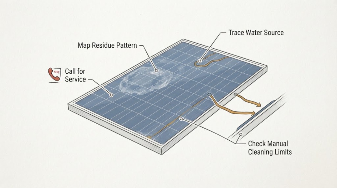 Solar panel physical glass surface
