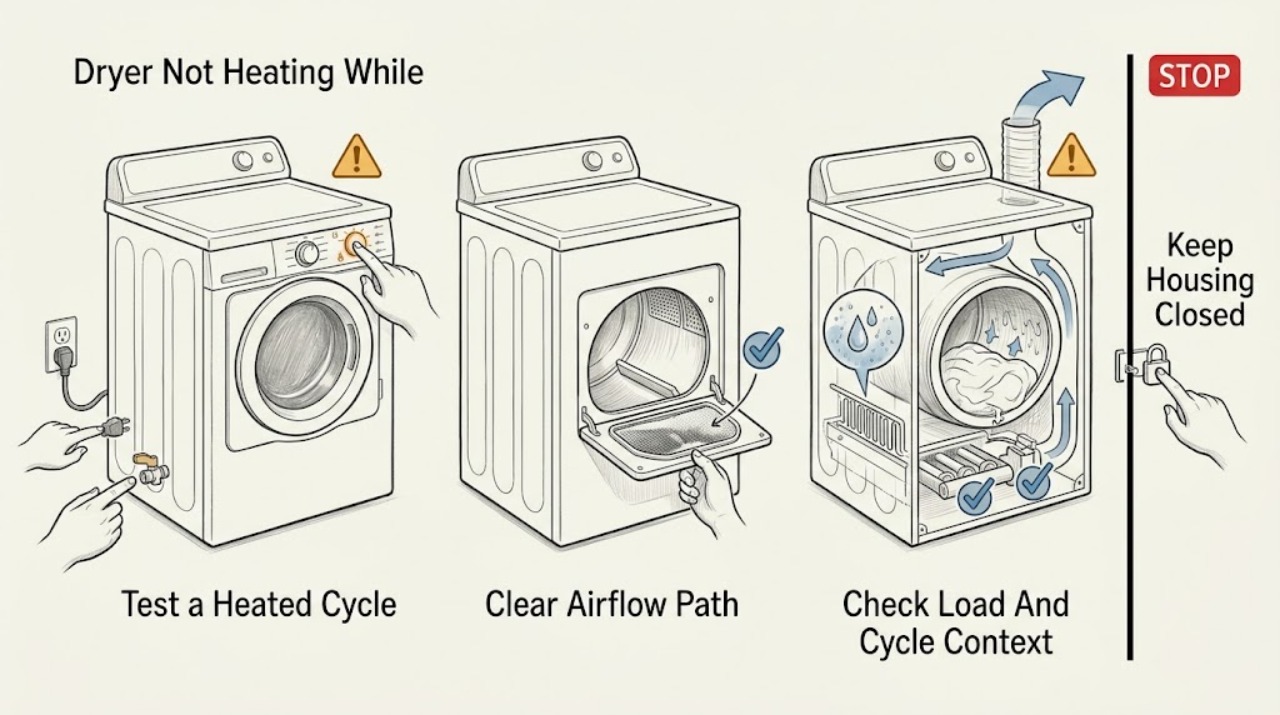 Dryer Not Heating While