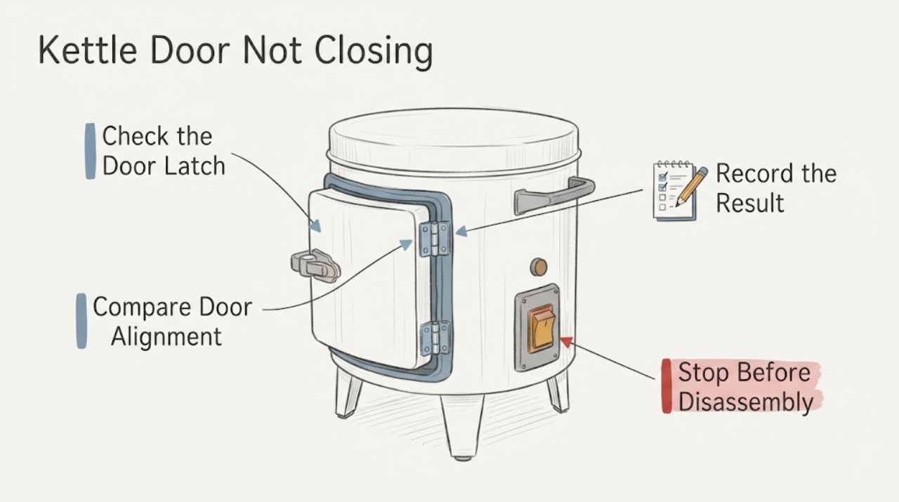 Kettle Door Not Closing