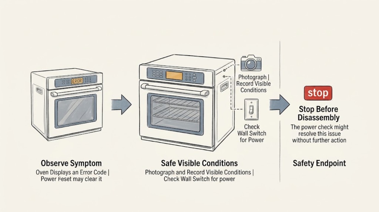 Oven Displays an Error Code