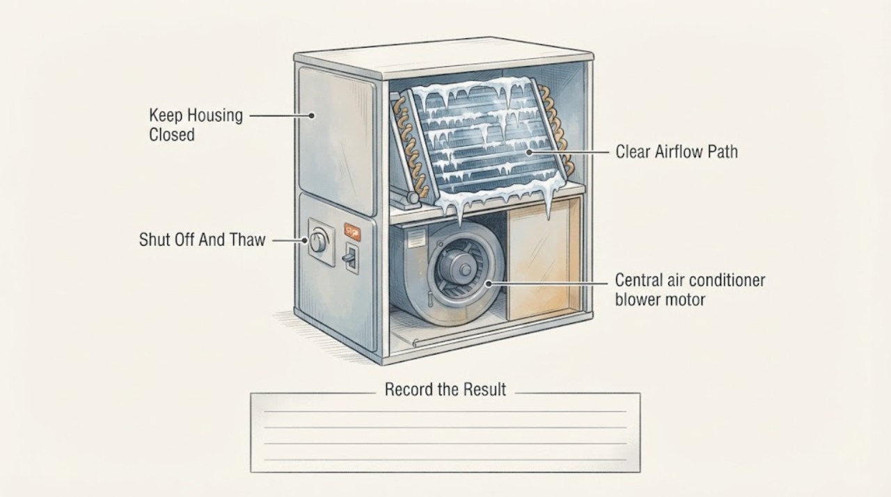 Central air conditioner blower motor