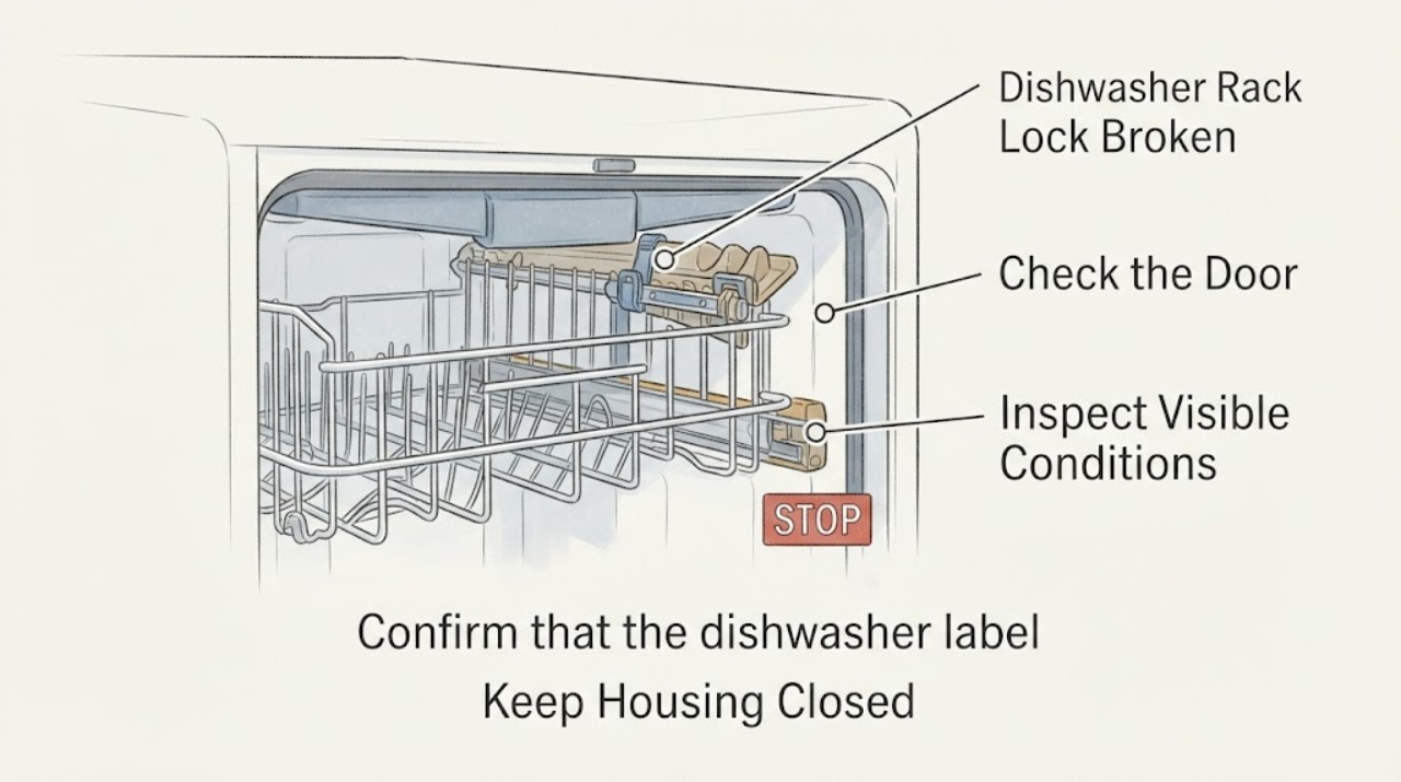 Dishwasher Rack Lock Broken