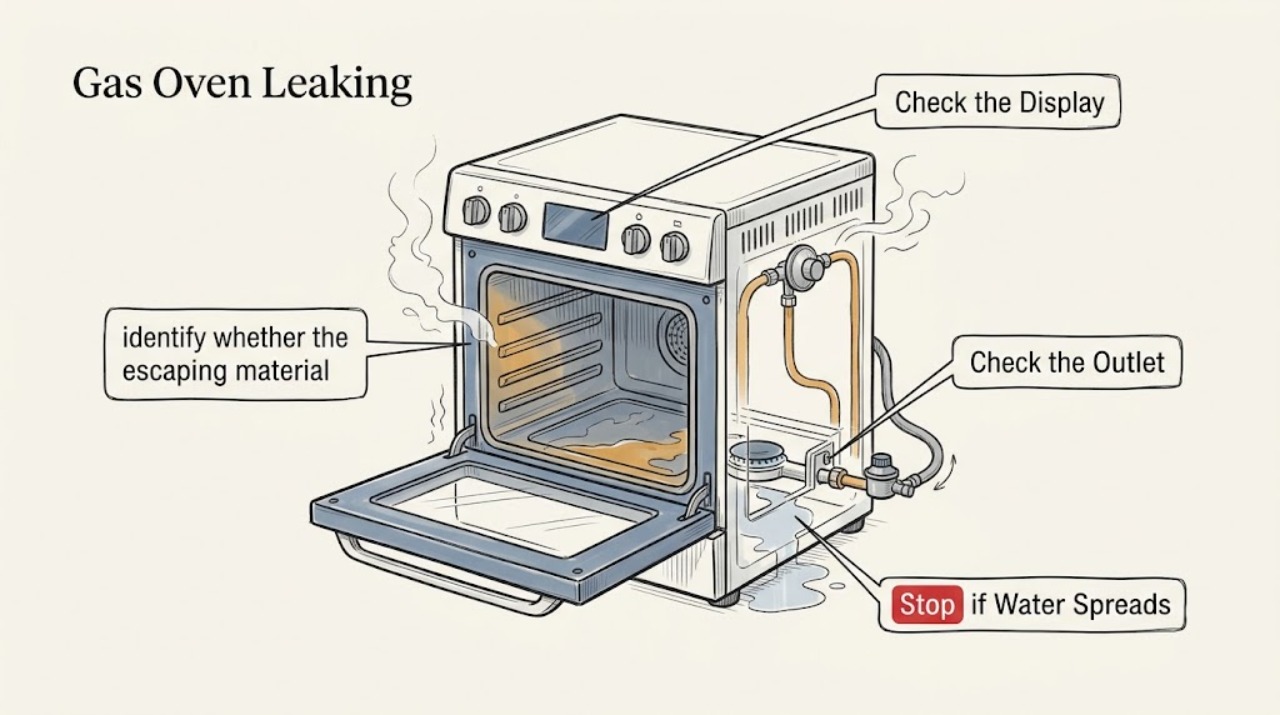 Gas Oven Leaking