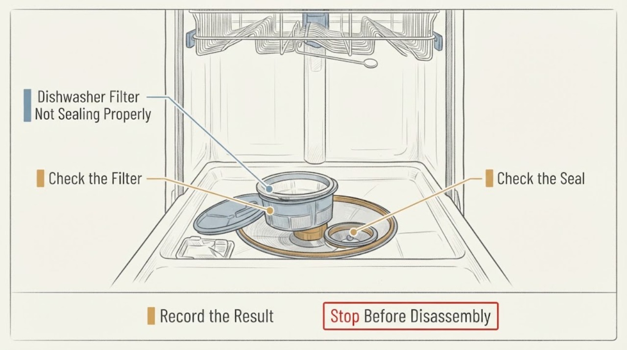 Dishwasher Filter Not Sealing Properly