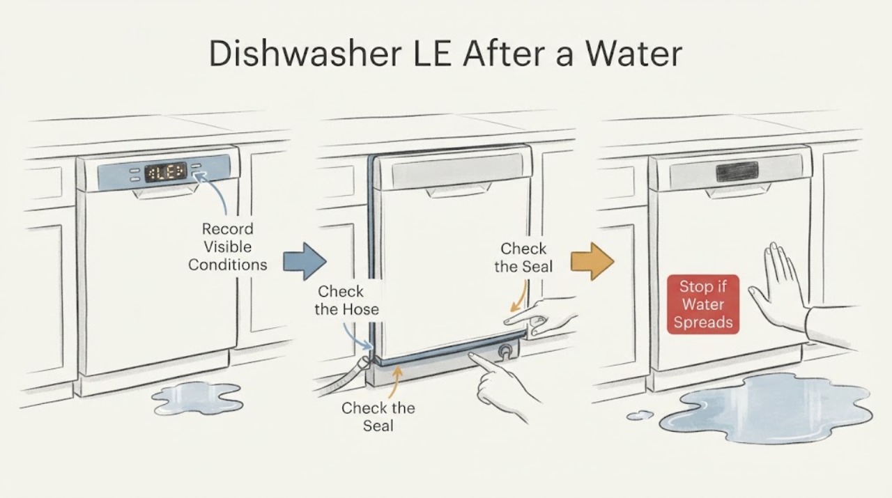 Dishwasher LE After a Water