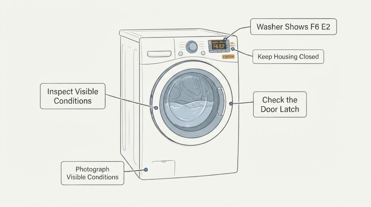 Washer Shows F6 E2