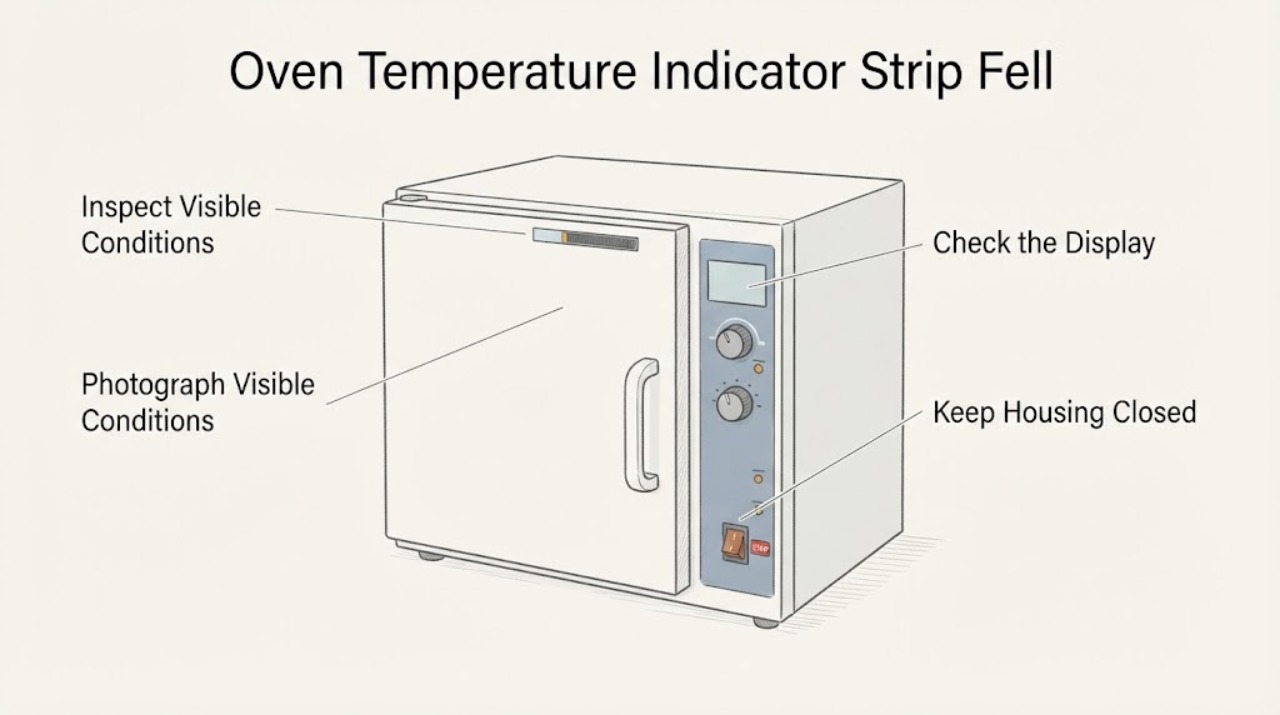 Oven Temperature Indicator Strip Fell