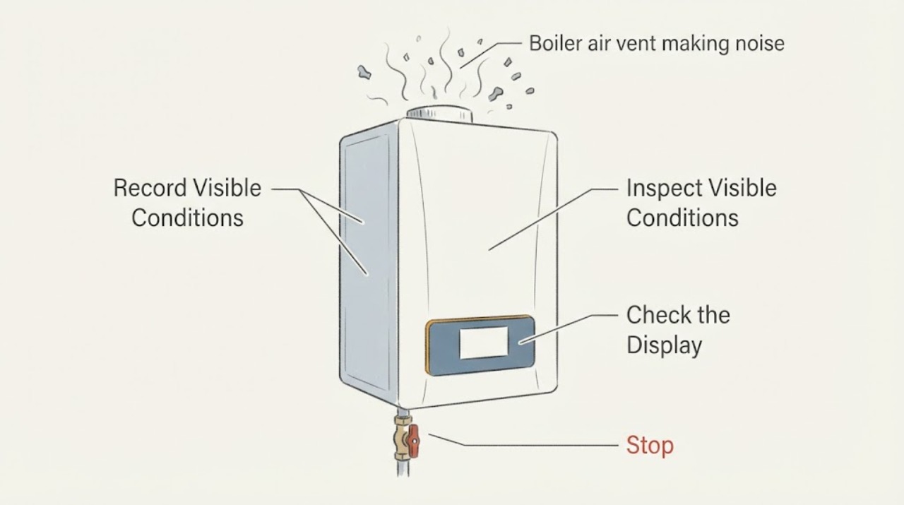 Boiler air vent making noise