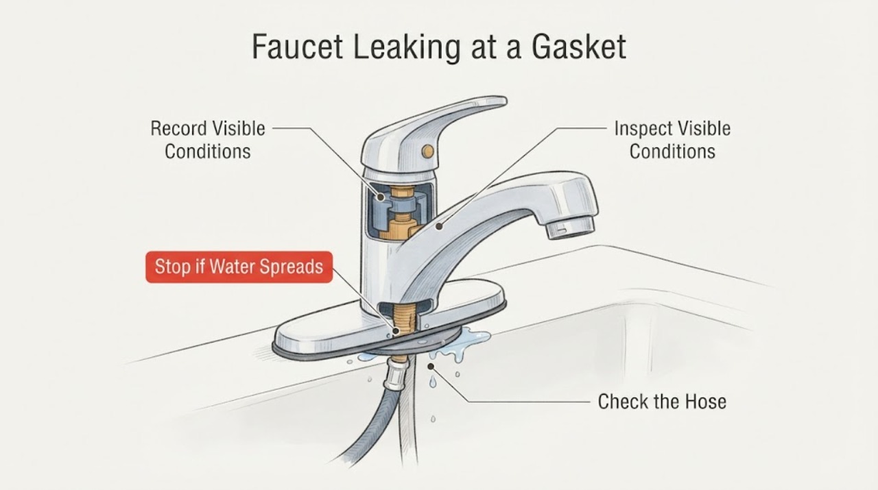 Faucet Leaking at a Gasket