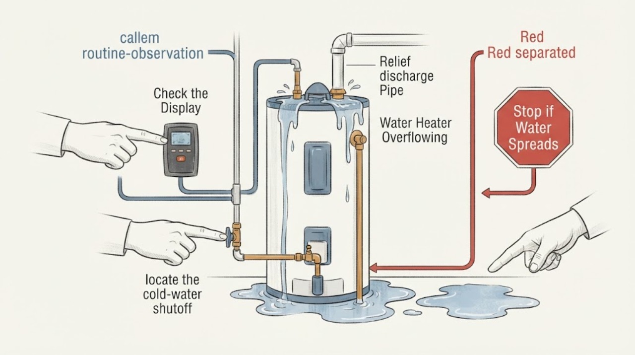 Water Heater Overflowing