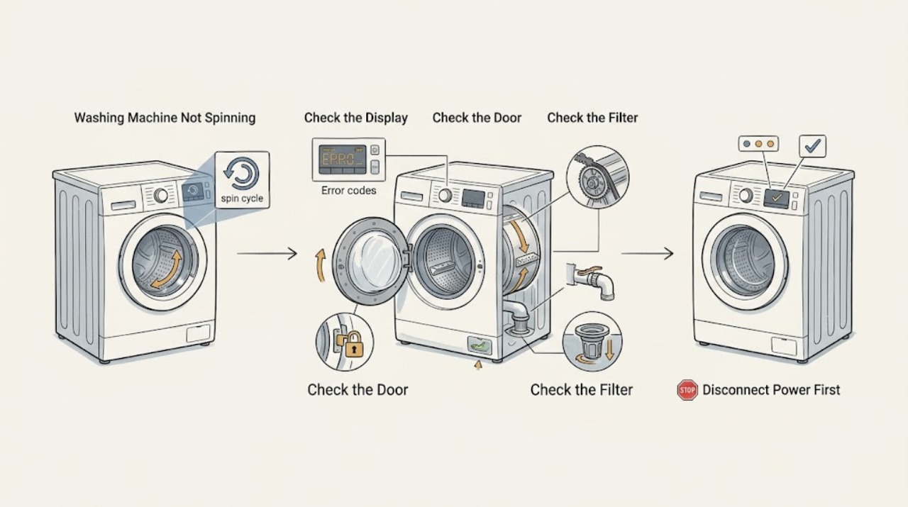 Washing Machine Not Spinning