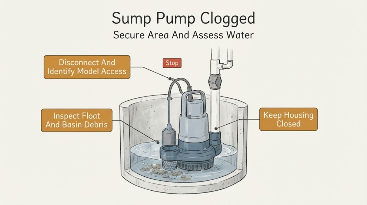 Sump Pump Clogged