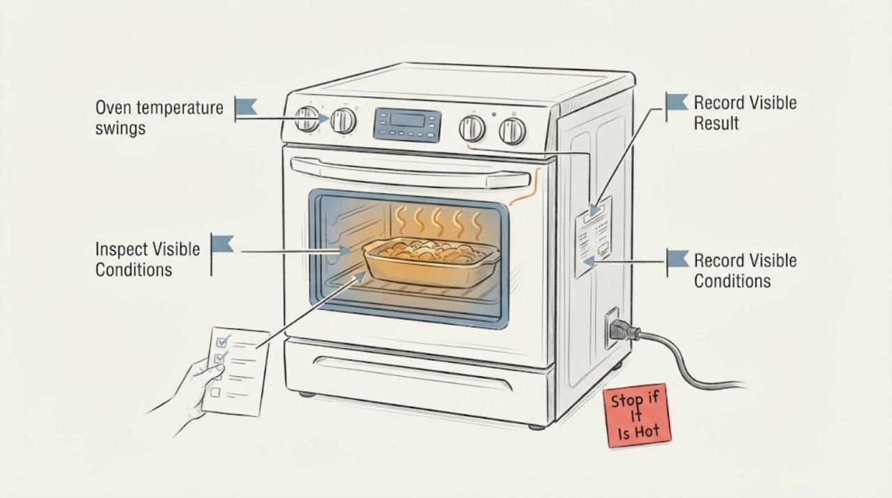 Oven temperature swings