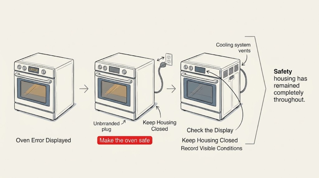 Oven Error Displayed