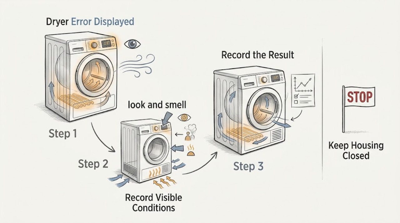 Dryer Error Displayed
