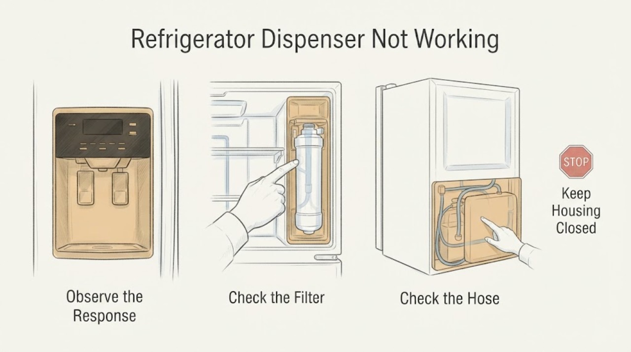 Refrigerator Dispenser Not Working |