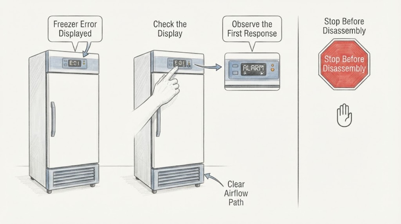 Freezer Error Displayed