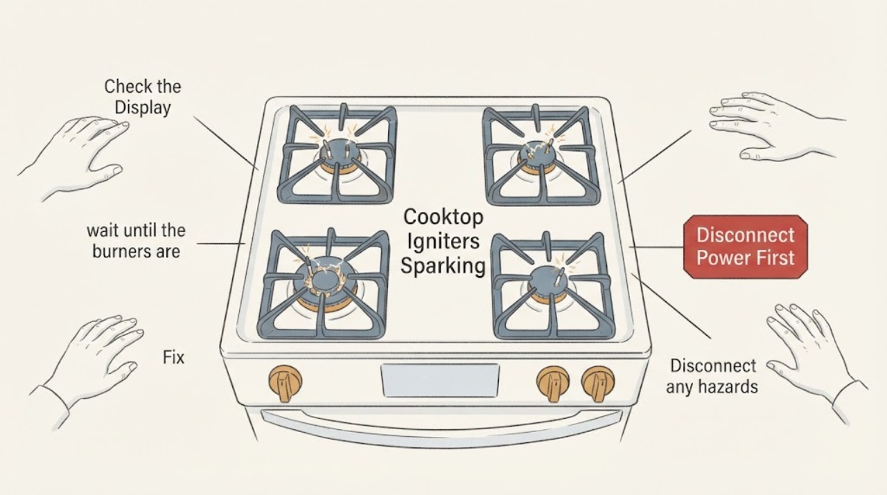 Cooktop Igniters Sparking | Fix