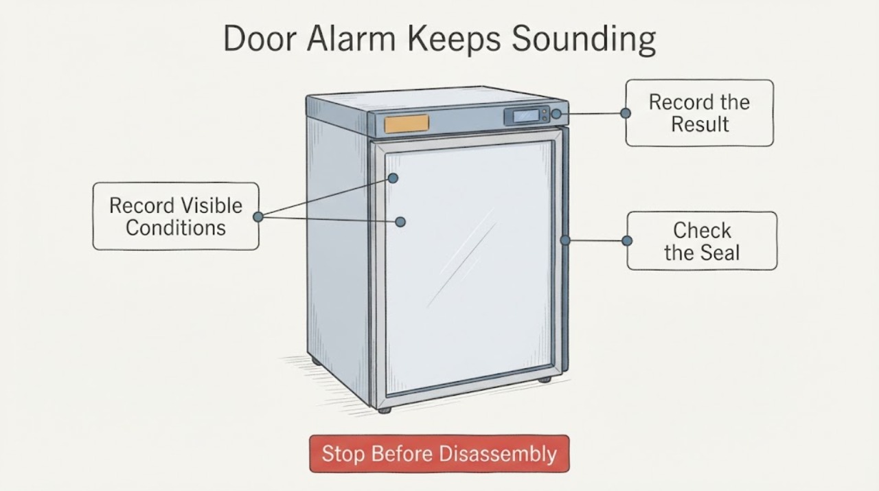 Door Alarm Keeps Sounding