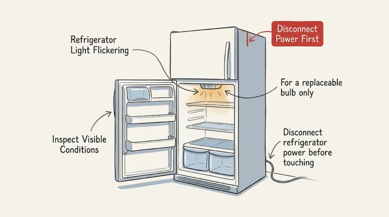 Refrigerator Light Flickering