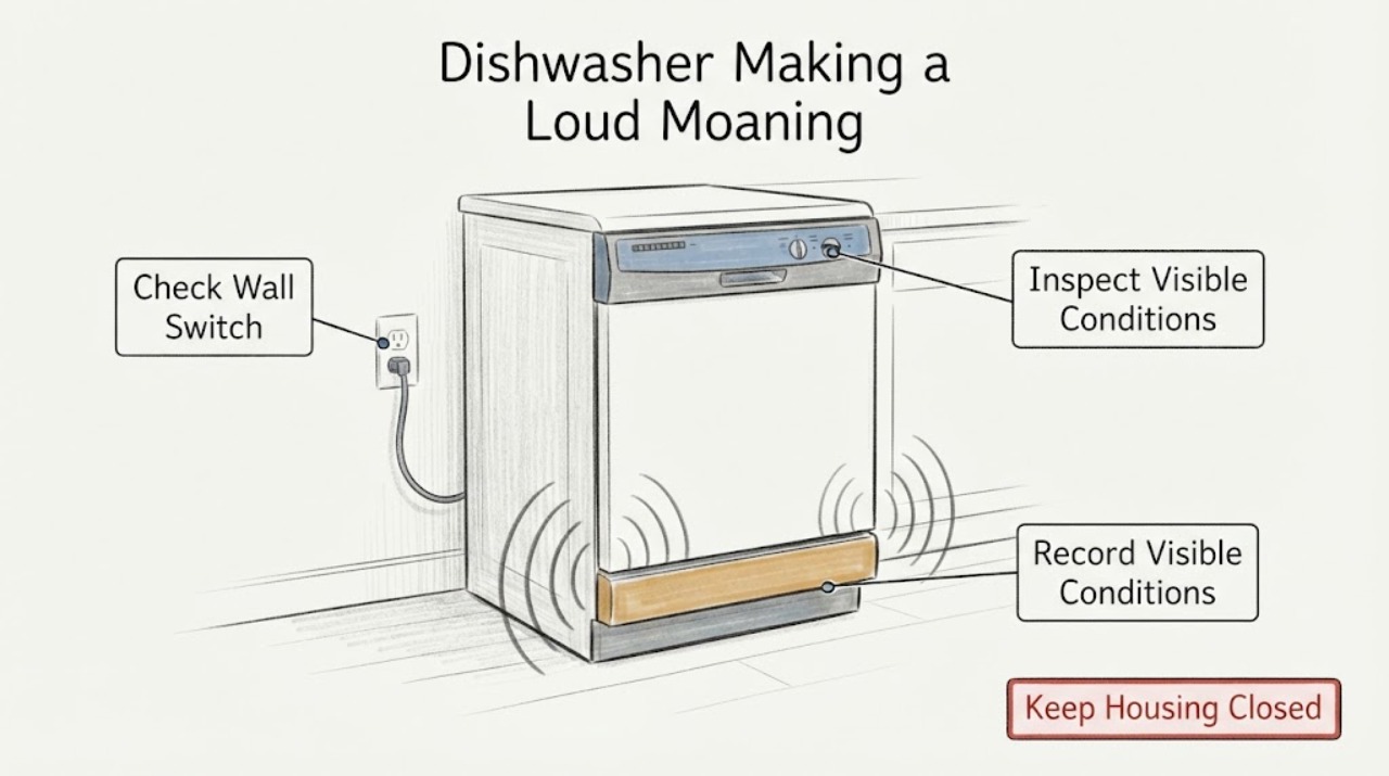 Dishwasher Making a Loud Moaning