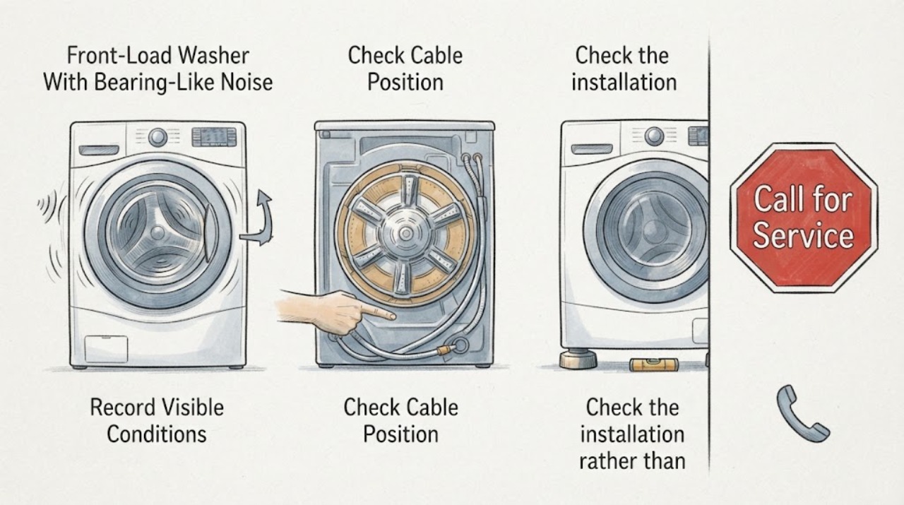 Front-Load Washer With Bearing-Like Noise