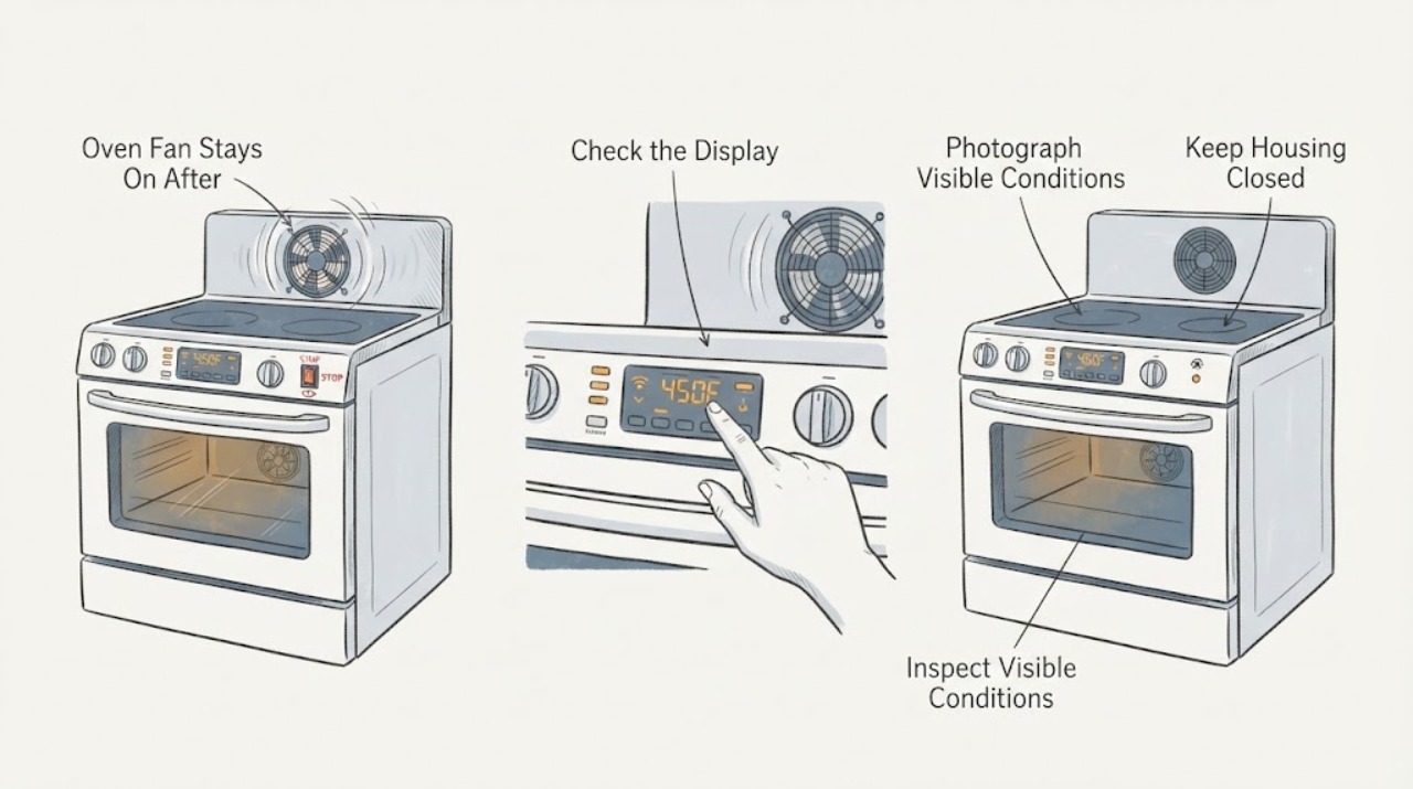 Oven Fan Stays On After