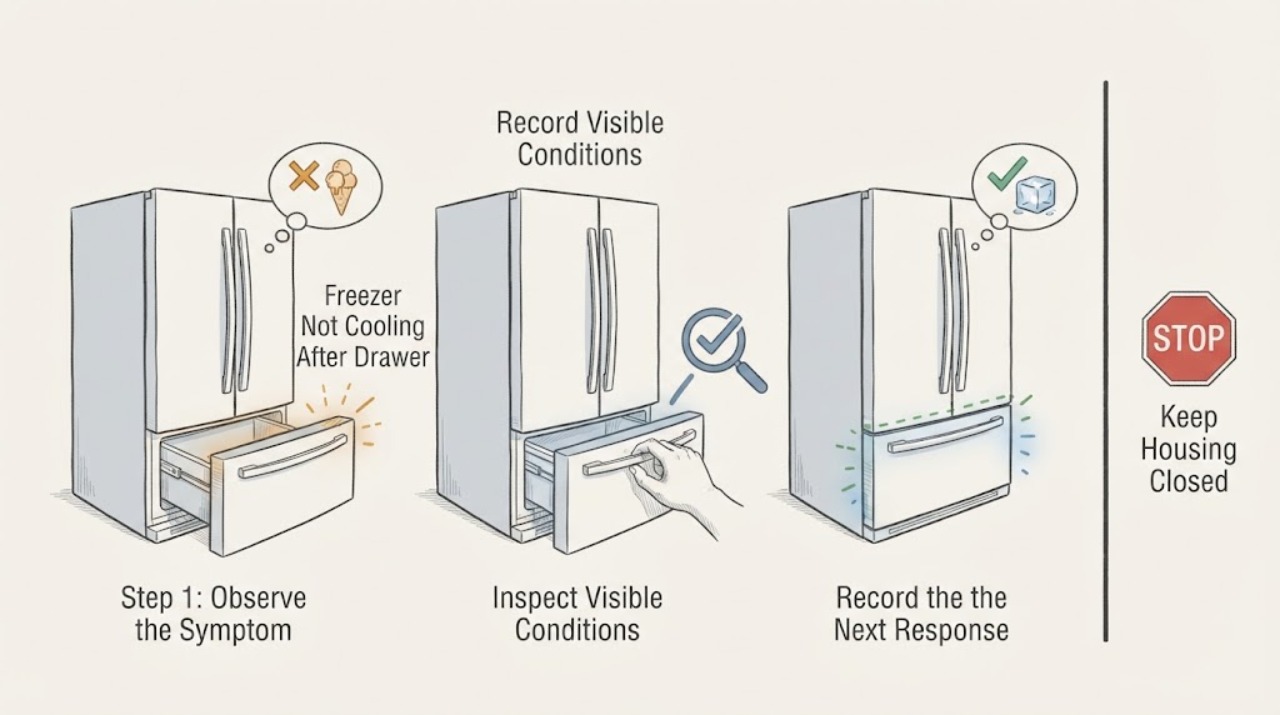 Freezer Not Cooling After Drawer