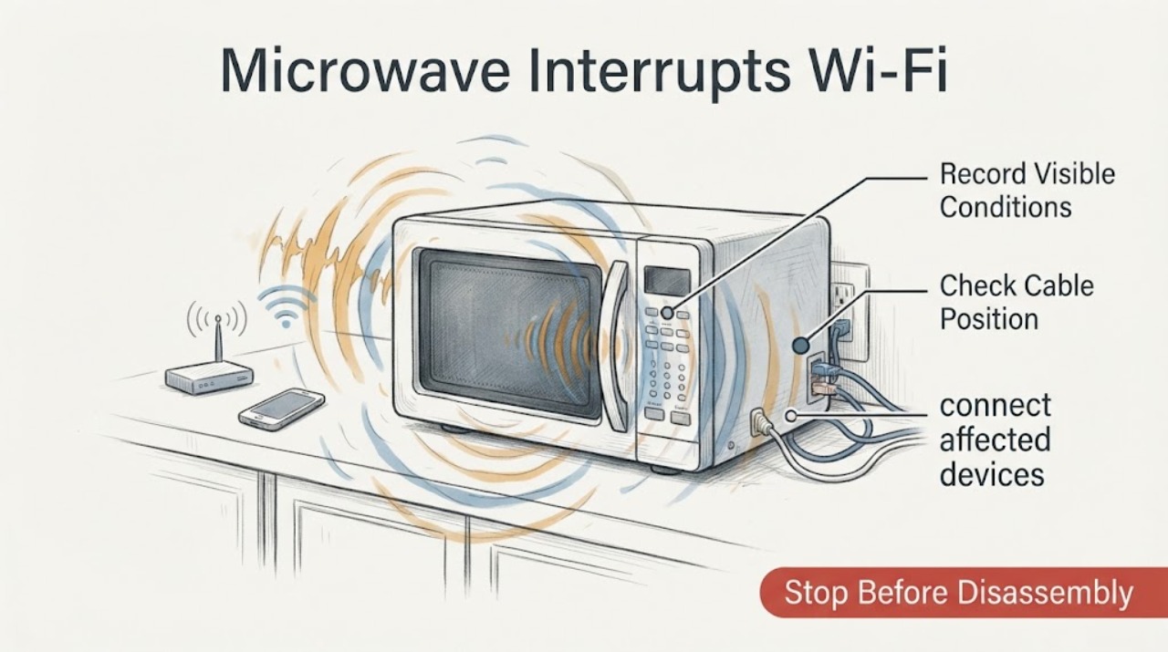 Microwave Interrupts Wi-Fi