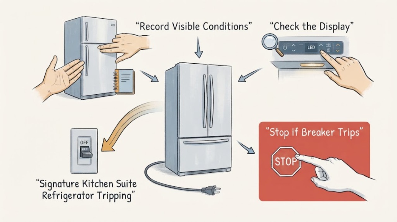 Signature Kitchen Suite Refrigerator Tripping
