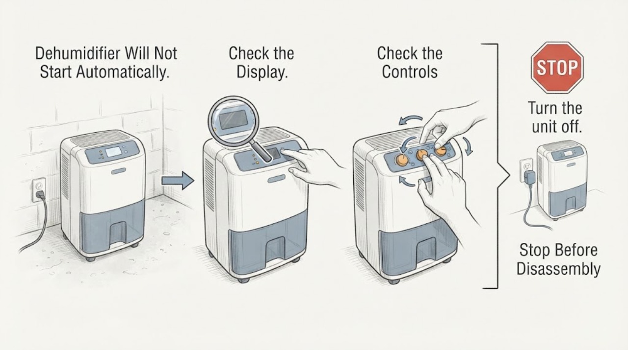 Dehumidifier Will Not Start Automatically