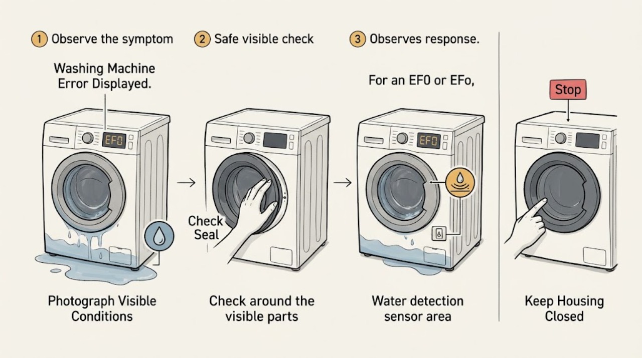 Washing Machine Error Displayed