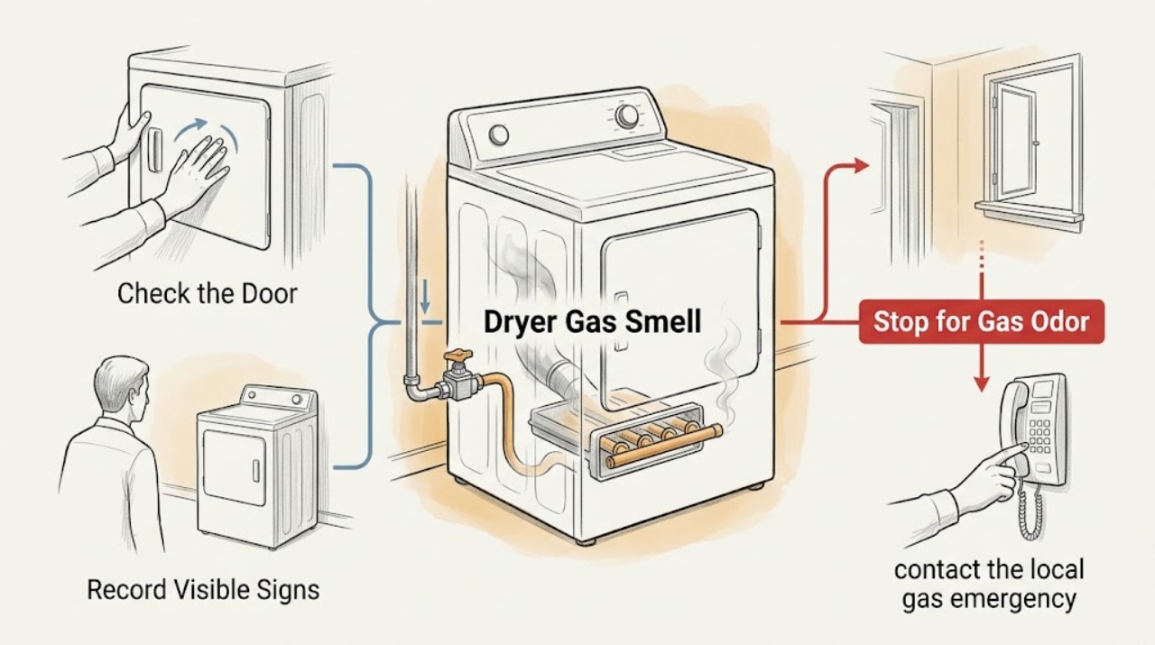Dryer Gas Smell