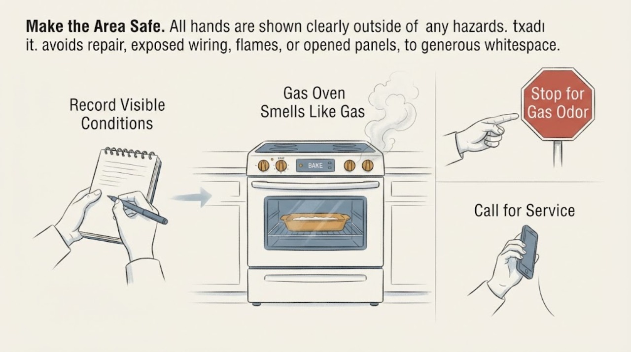 Gas Oven Smells Like Gas