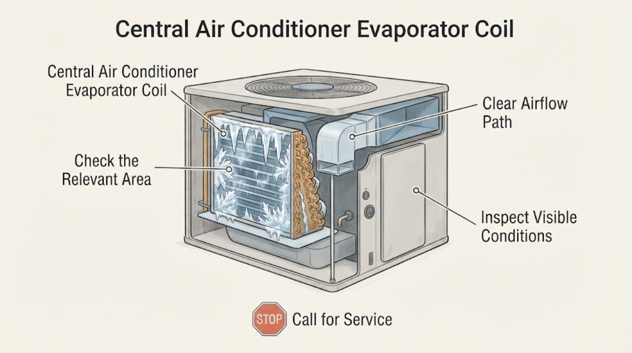 Central Air Conditioner Evaporator Coil