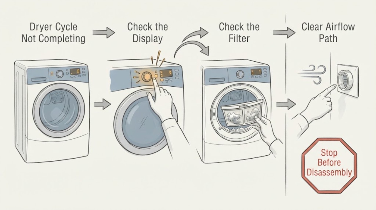 Dryer Cycle Not Completing