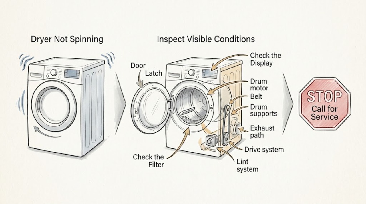 Dryer Not Spinning