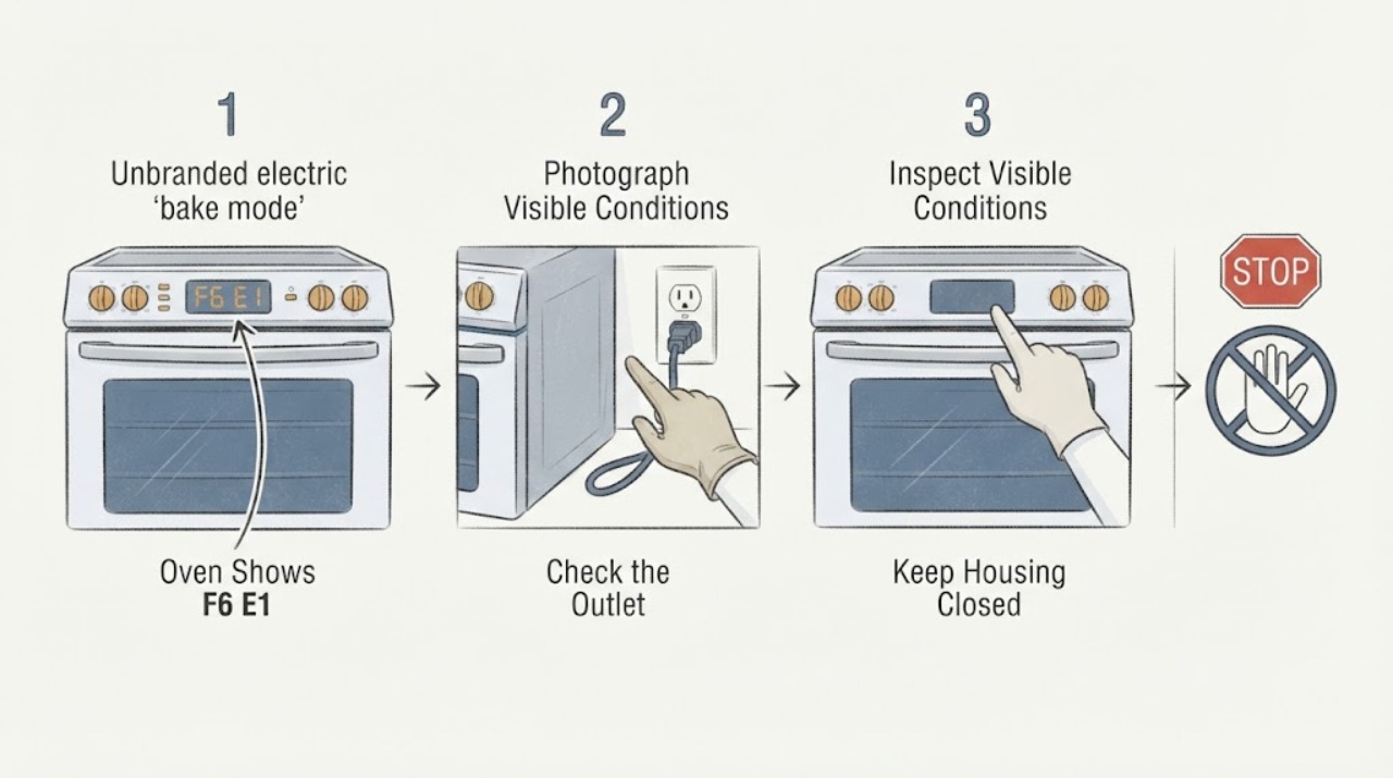 Oven Shows F6 E1