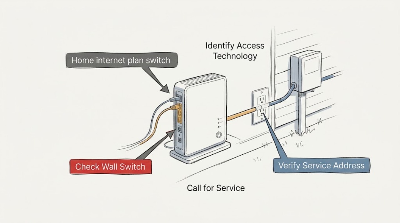Home internet plan switch