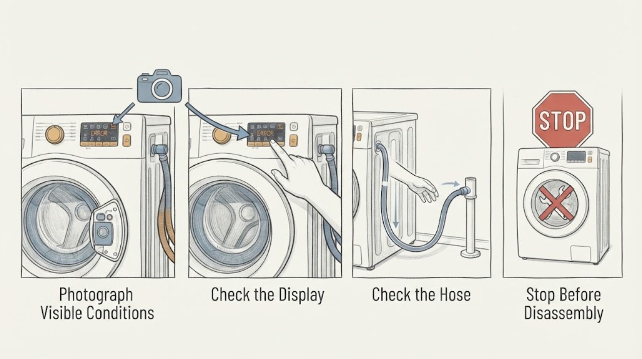 Washing Machine Error Displayed