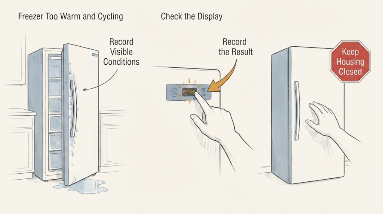 Freezer Too Warm and Cycling