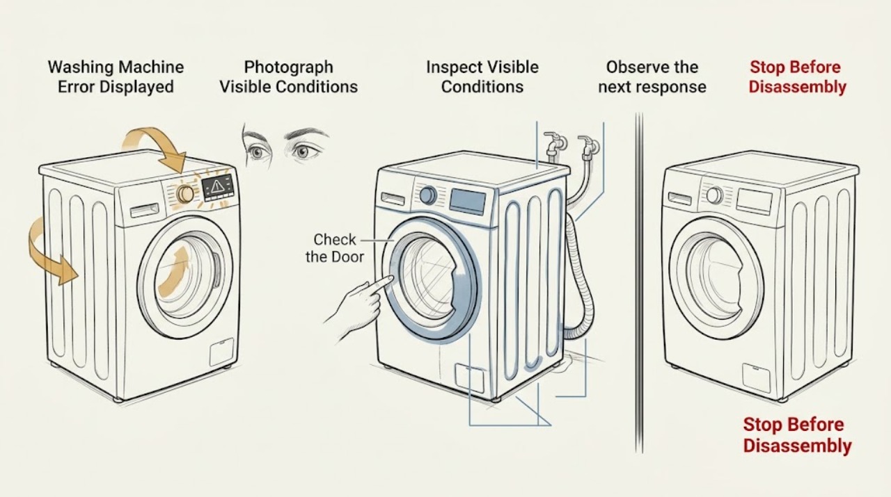Washing Machine Error Displayed