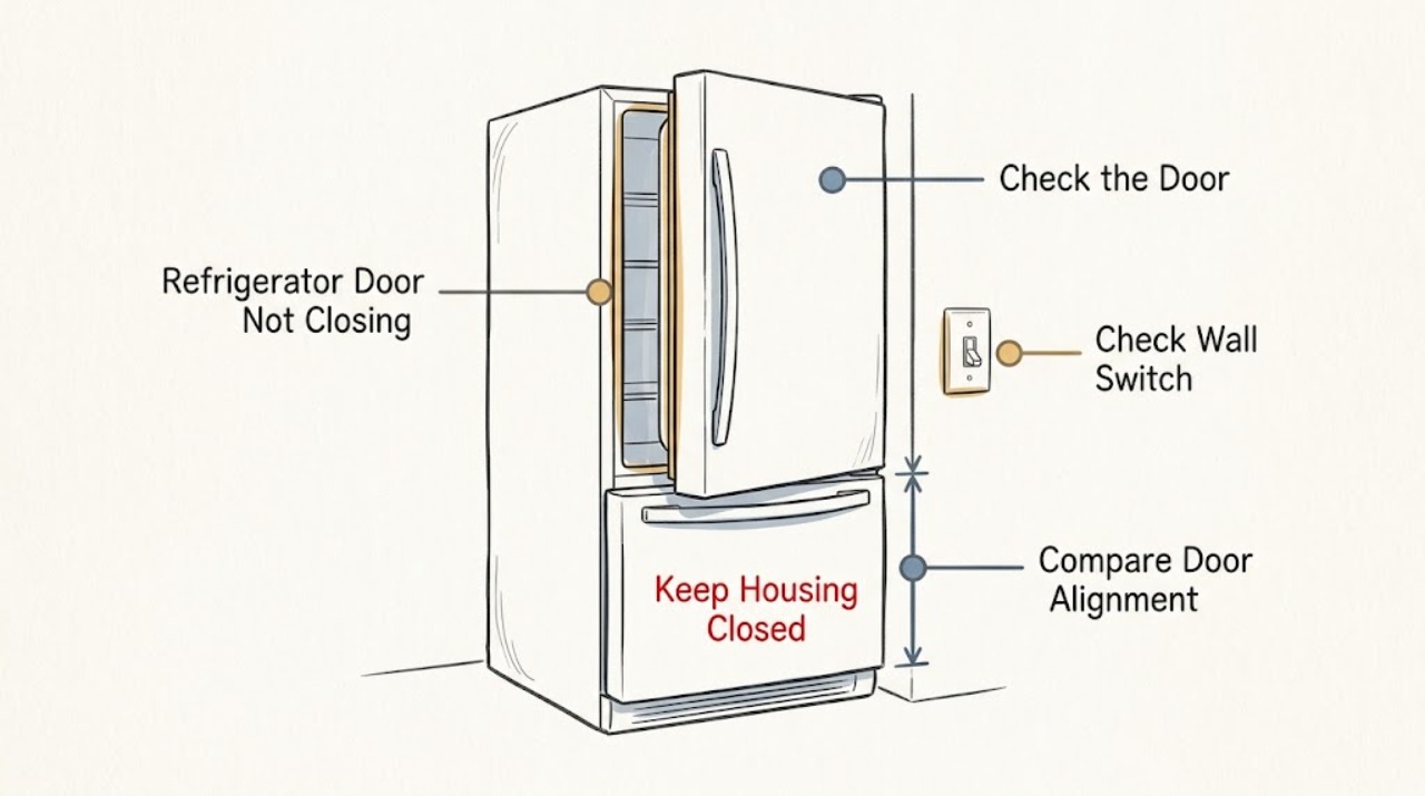 Refrigerator Door Not Closing